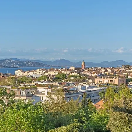Le Village Et La Mer, Elegance Et Panorama Avec Parking Prive Daire Saint-Tropez